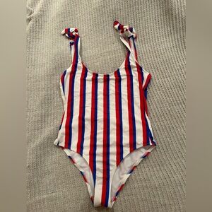 One-piece No Boundaries Swimsuit Size Medium | Red, White & Blue